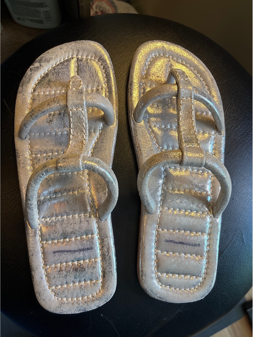 FP Misc - Hadden Sandal in Champagne Metallic, Size 10